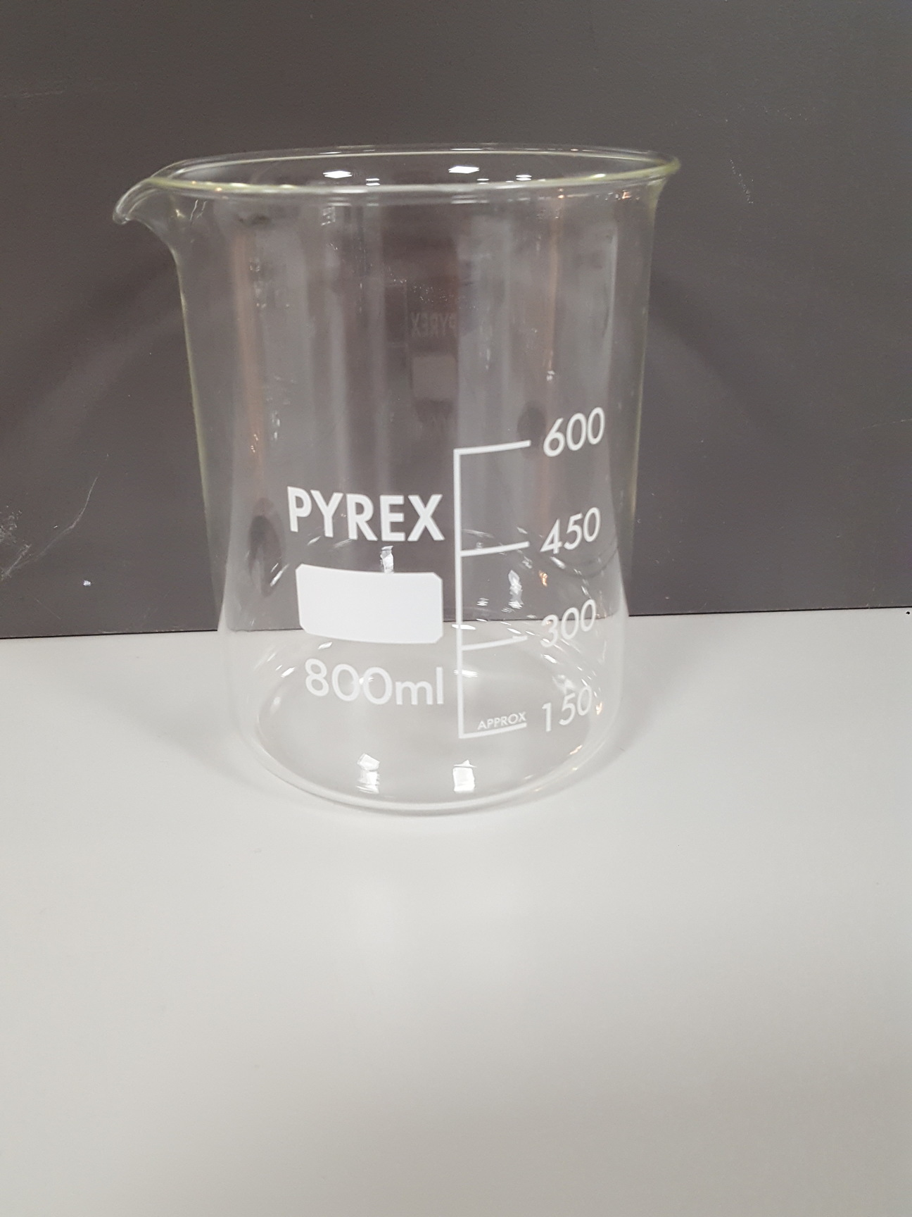 Image of 10x Pyrex Measuring Beakers Lab Glassware Glass