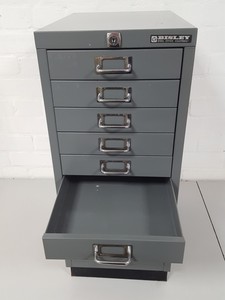 Thumbnail image of Bisley 10 Drawer Office Filing Cabinet Workshop Small Parts Office Metal