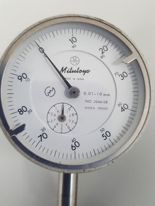 Thumbnail image of 2x Kafer & Mitutoyo Dial Indicator Gauges Lab