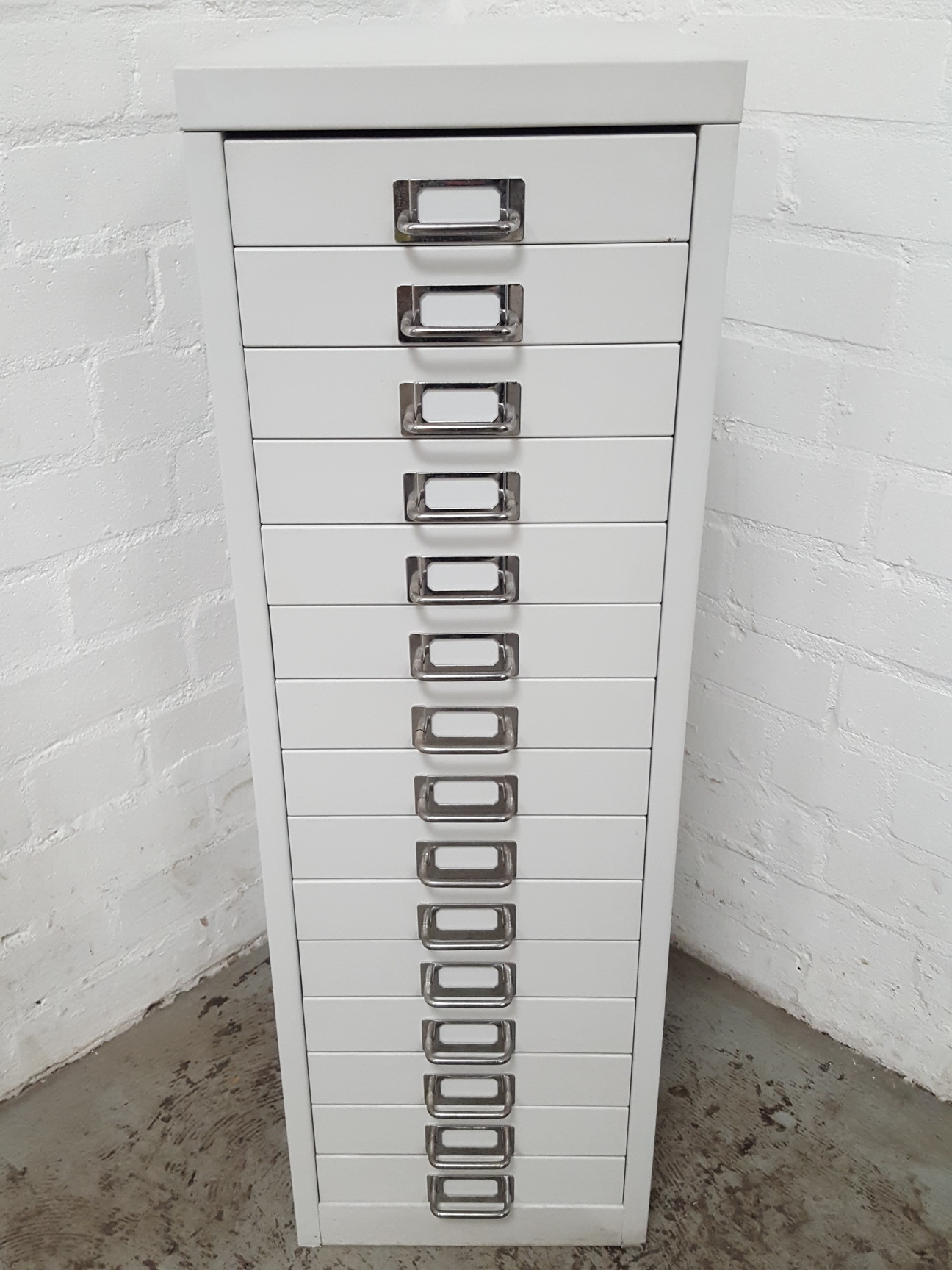 Image of Silverline 15 Drawer Office Filing Cabinet Office Grey