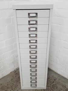 Thumbnail image of Silverline 15 Drawer Office Filing Cabinet Office Grey