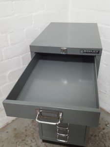 Thumbnail image of Bisley 10 Drawer Office Filing Cabinet Workshop Small Parts Office Metal