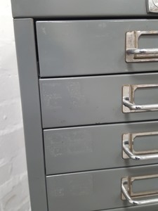 Thumbnail image of Bisley 10 Drawer Office Filing Cabinet Workshop Small Parts Office Metal
