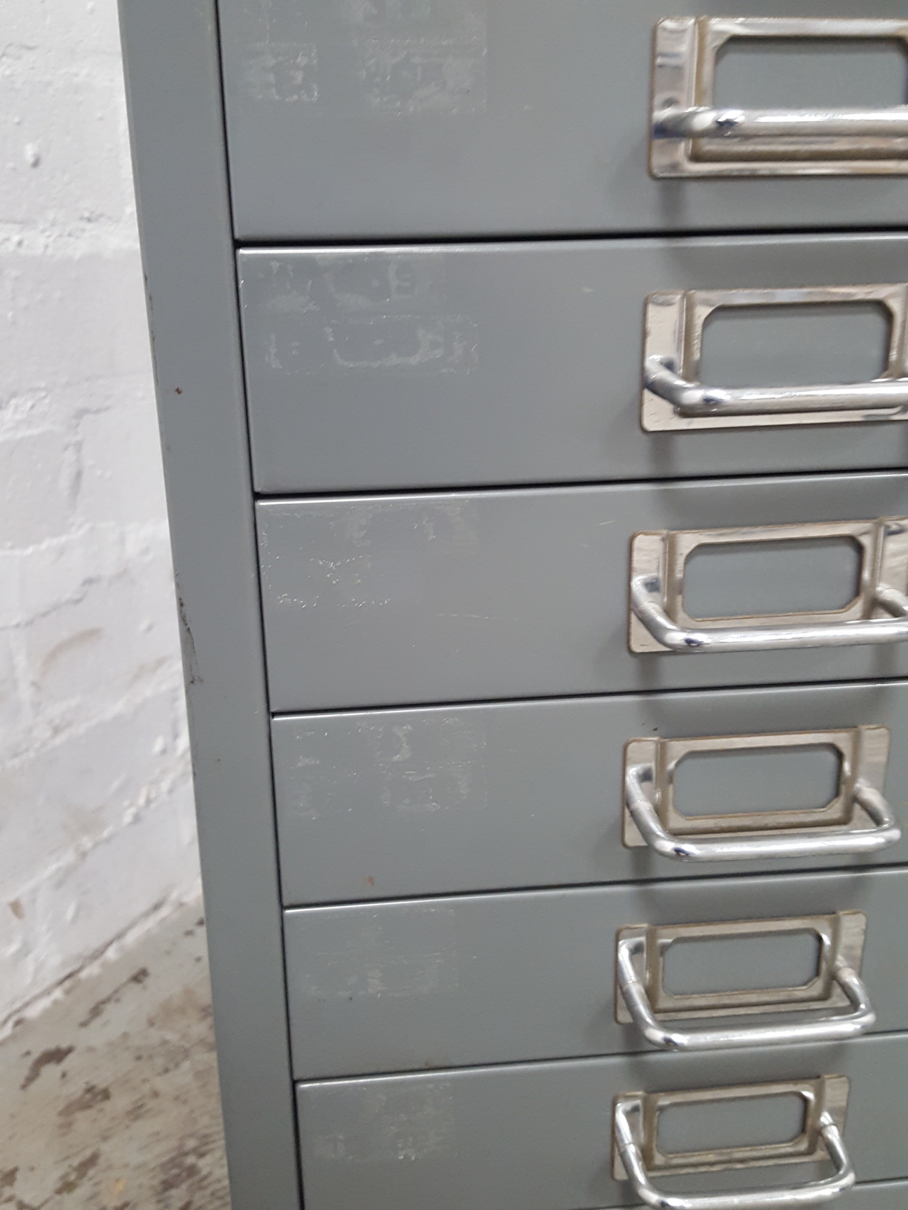 Image of Bisley 10 Drawer Office Filing Cabinet Workshop Small Parts Office Metal