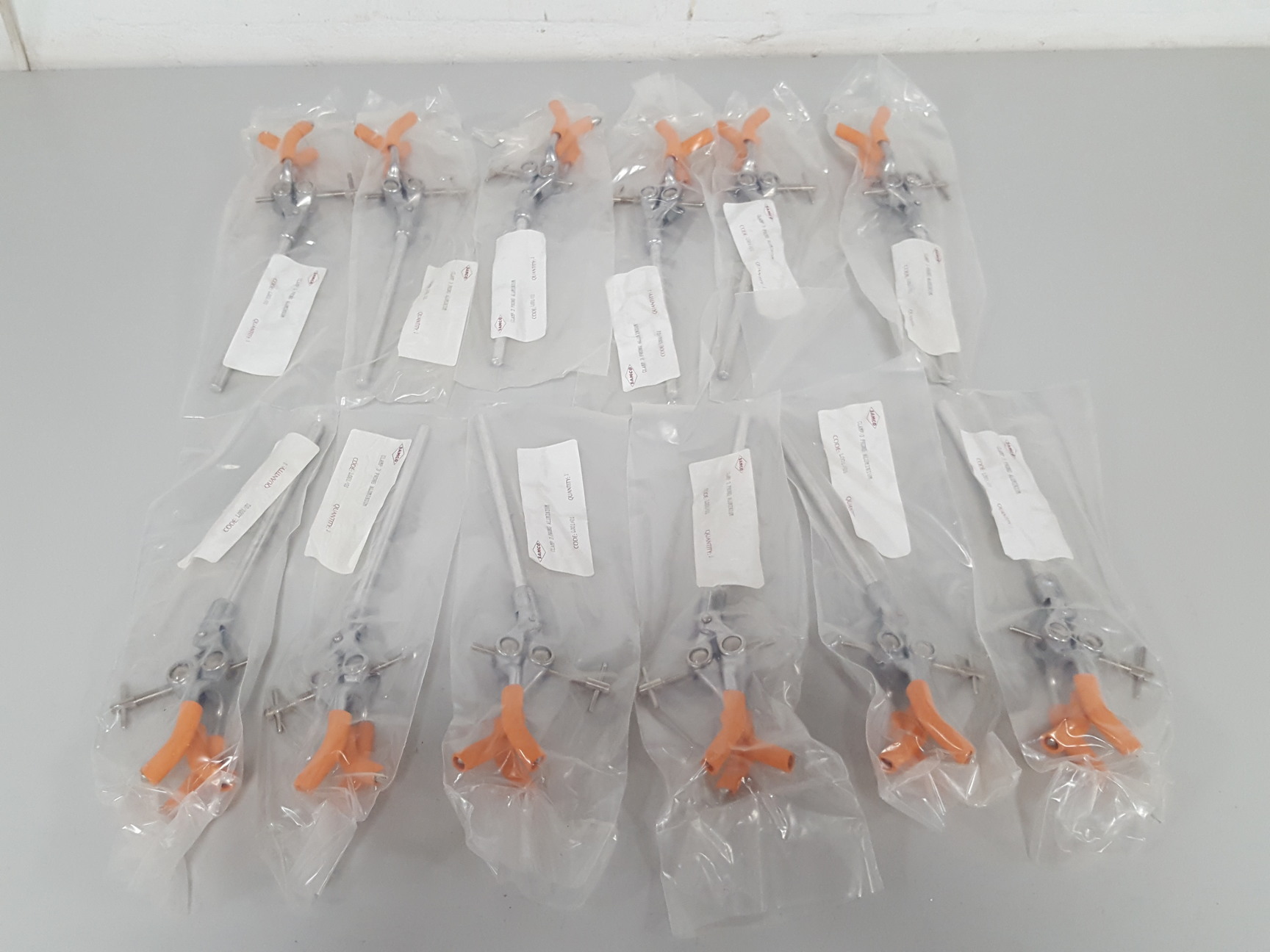 Image of 12x Samco 3 Prong Aluminium Clamps L001/01 Lab