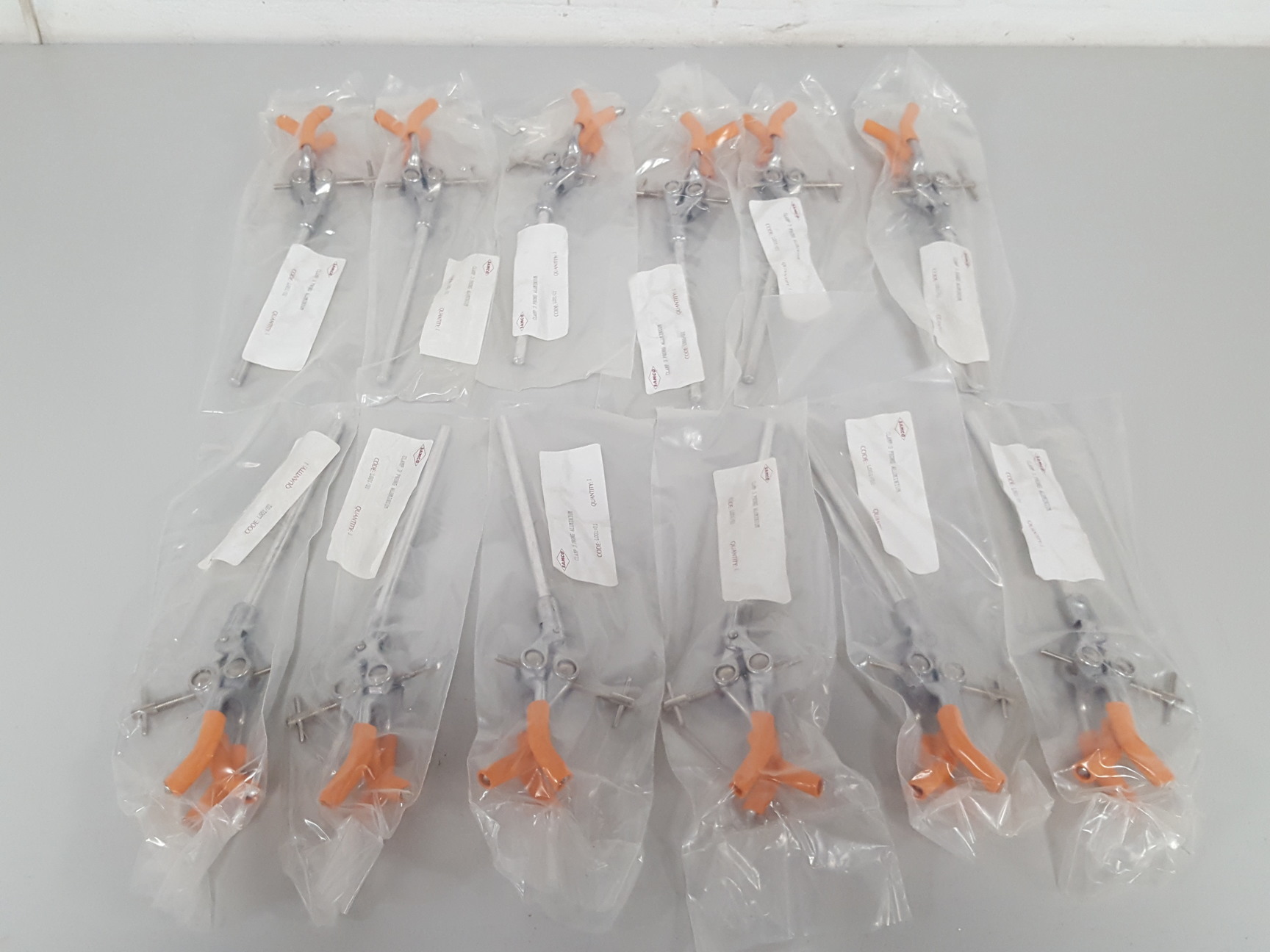 Image of 12x Samco 3 Prong Aluminium Clamps L001/01 Lab