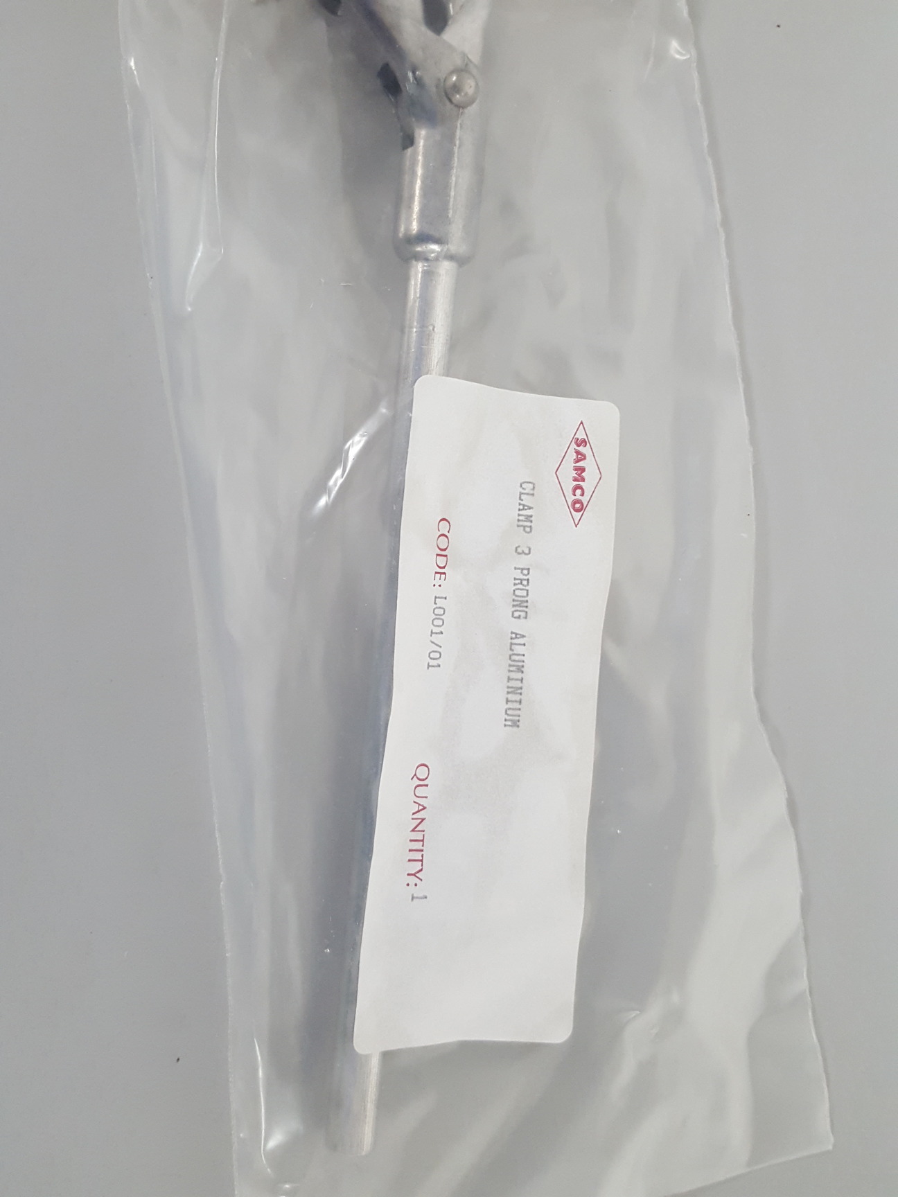 Image of 12x Samco 3 Prong Aluminium Clamps L001/01 Lab