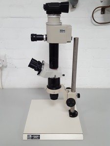 Thumbnail image of Micro Instruments Binocular Microscope + Nikon FX35A & HFX-II Camera Unit Lab