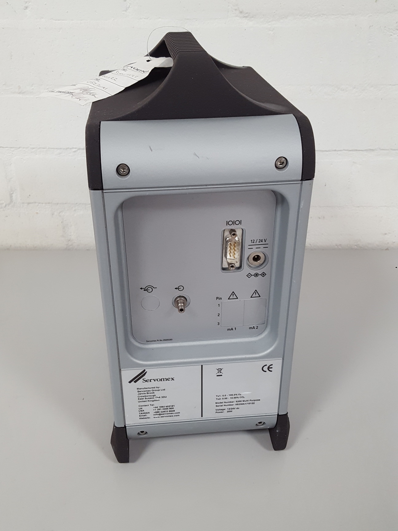 Faulty Servomex 5200 Portable Gas Analyser Lab