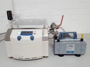 Thumbnail image of Christ RVC 2-25 Benchtop Centrifuge Microplate Rotor & Vacuubrand MZ2C Pump, Lab