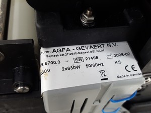 Thumbnail image of AGFA Curix 60 X-Ray Film Processor / Developer 9463/106 Lab - Spares / Repairs 