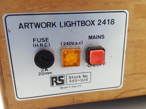 Thumbnail image of RS Components Artwork LightBox 2418 X-Ray Viewing Negatives No 559-92 Lab