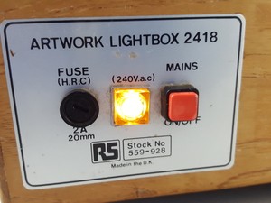 Thumbnail image of RS Components Artwork LightBox 2418 X-Ray Viewing Negatives No 559-92 Lab