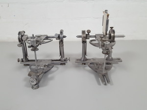 Thumbnail image of 2x Vintage 1919 Wadsworth Dental Articulators No. 2 Lab Dentistry Upcycle