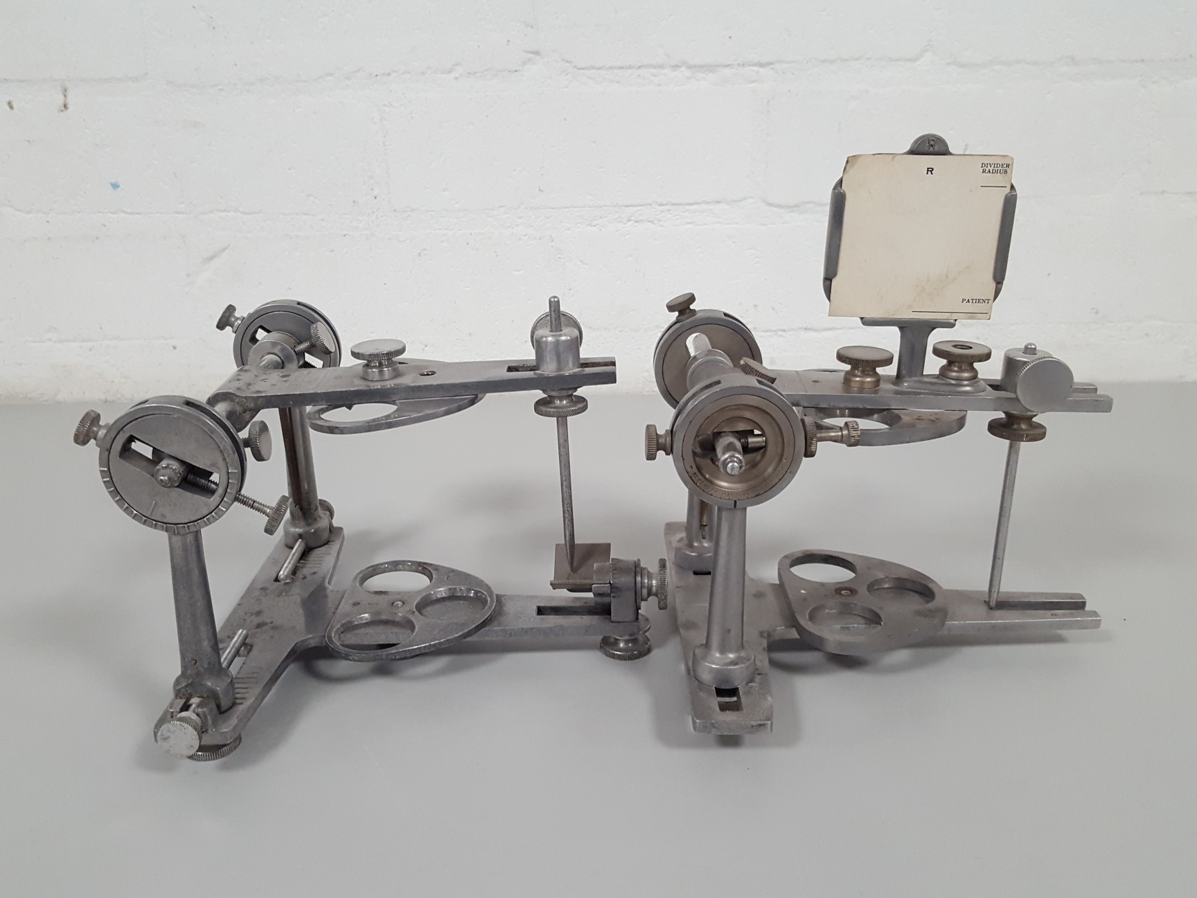 Image of 2x Vintage 1919 Wadsworth Dental Articulators No. 2 Lab Dentistry Upcycle