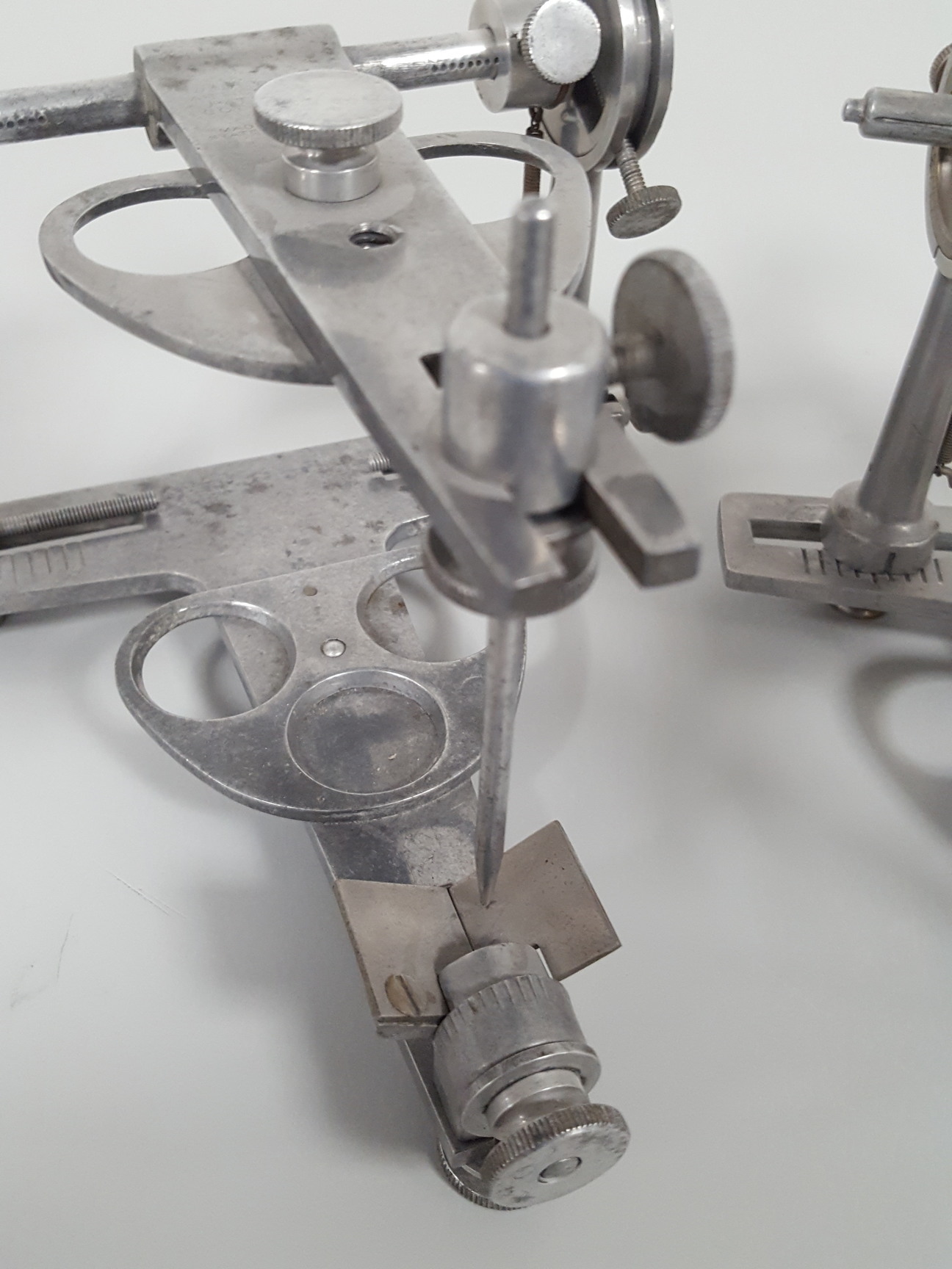 Image of 2x Vintage 1919 Wadsworth Dental Articulators No. 2 Lab Dentistry Upcycle