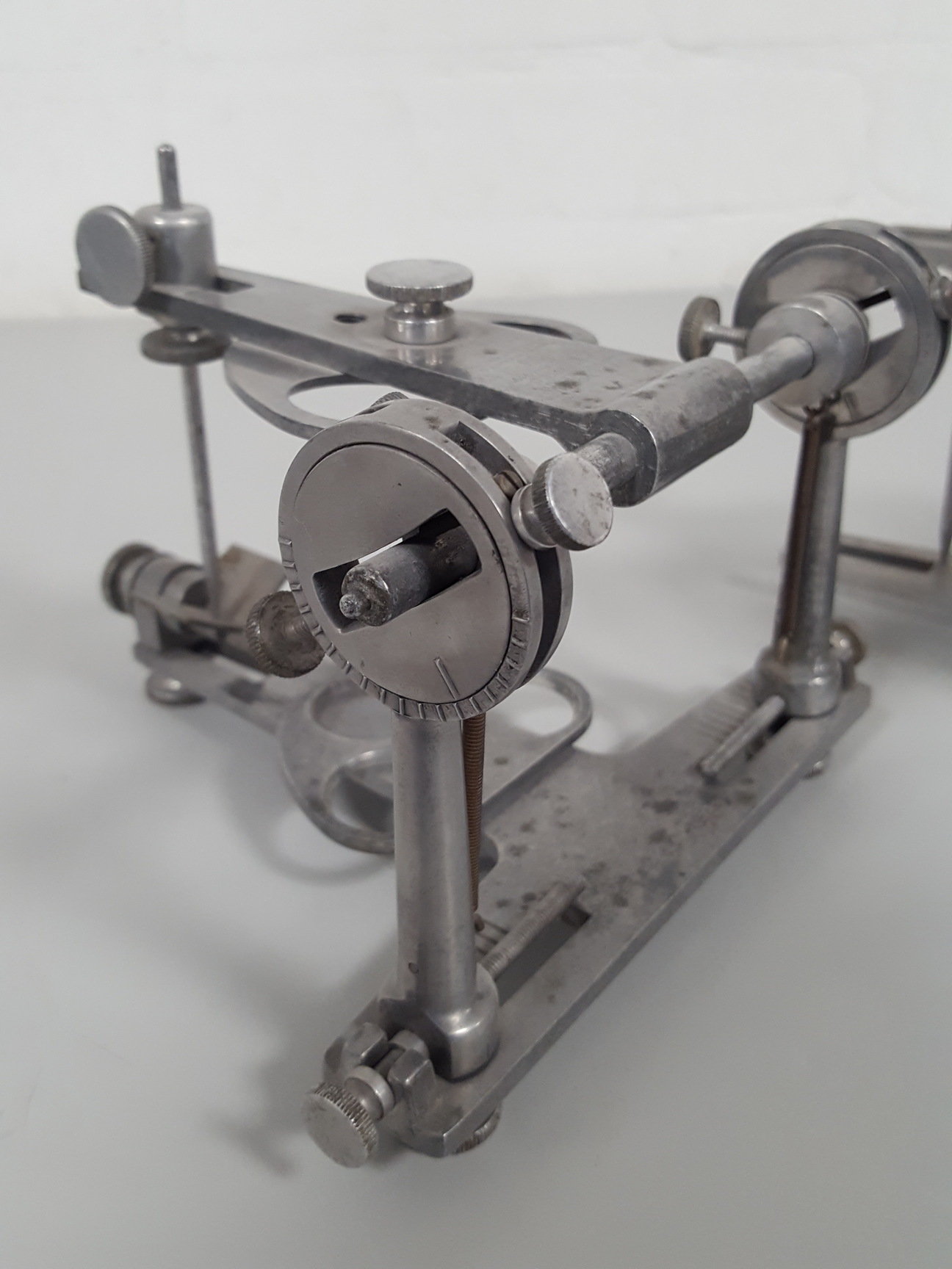 Image of 2x Vintage 1919 Wadsworth Dental Articulators No. 2 Lab Dentistry Upcycle