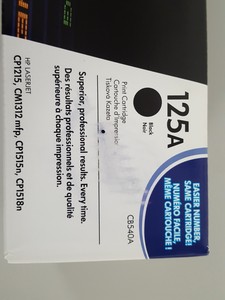 Thumbnail image of HP 125A CB540A Black Printer Toner Cartridge Genuine