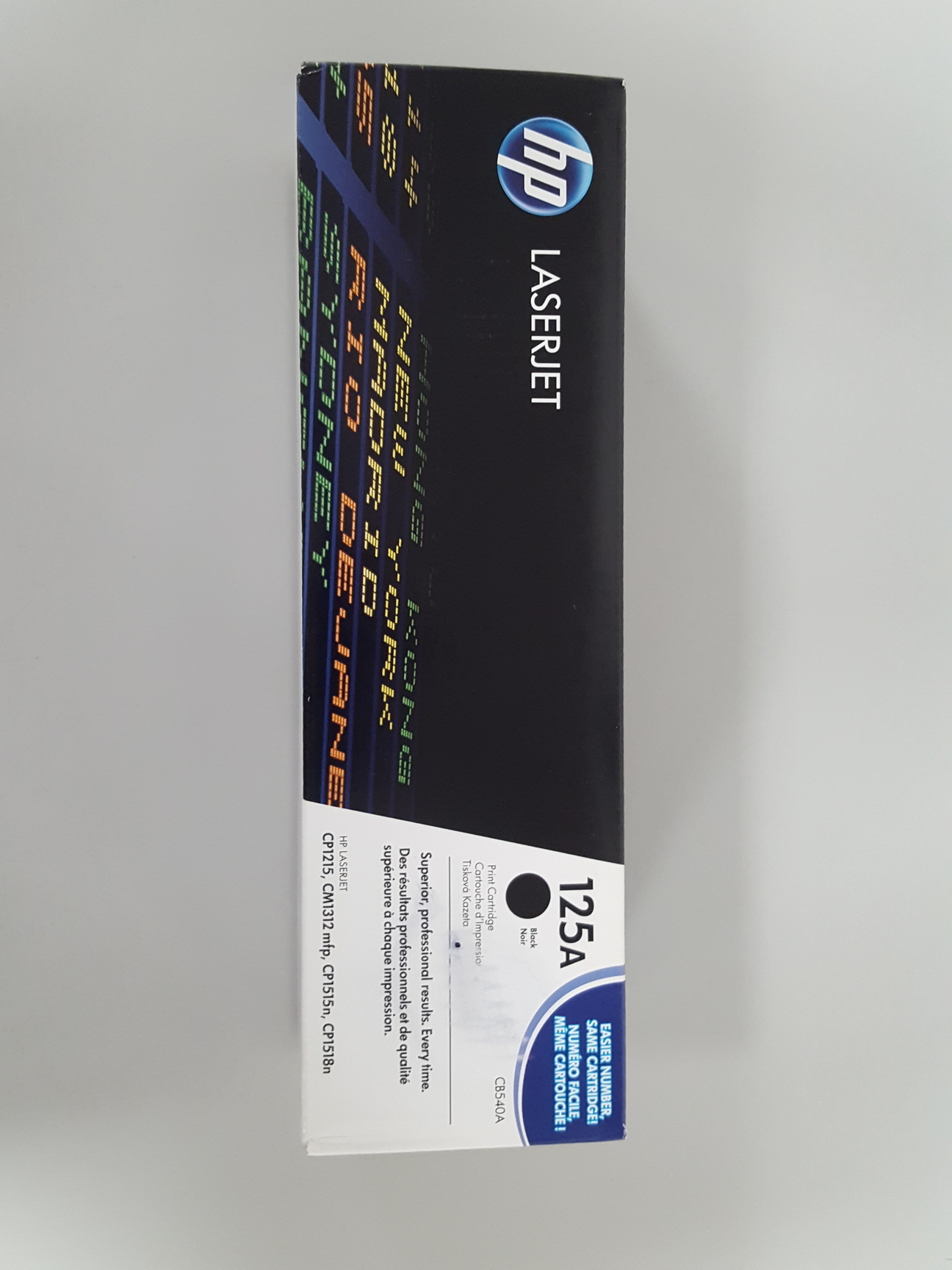 Image of HP 125A CB540A Black Printer Toner Cartridge Genuine
