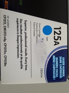 Thumbnail image of 4x HP 125A Toner CB540A Black, CB543A Magenta, CB541A Cyan, CB542A Yellow