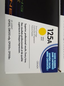 Thumbnail image of 4x HP 125A Toner CB540A Black, CB543A Magenta, CB541A Cyan, CB542A Yellow