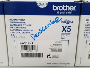 Thumbnail image of 19x Brother X5 LC1100 Ink Toner Cartridges 5x Yellow 5x Cyan 6x Magenta 3x Black