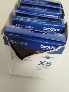 Thumbnail image of 19x Brother X5 LC1100 Ink Toner Cartridges 5x Yellow 5x Cyan 6x Magenta 3x Black