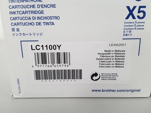 Thumbnail image of 20x Brother LC1100 Ink Toner Cartridges, 5x Yellow 5x Cyan 5x Magenta 5x Black