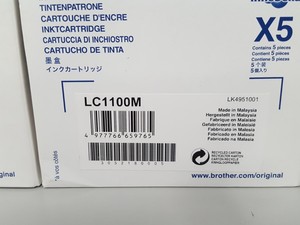Thumbnail image of 20x Brother LC1100 Ink Toner Cartridges, 5x Yellow 5x Cyan 5x Magenta 5x Black