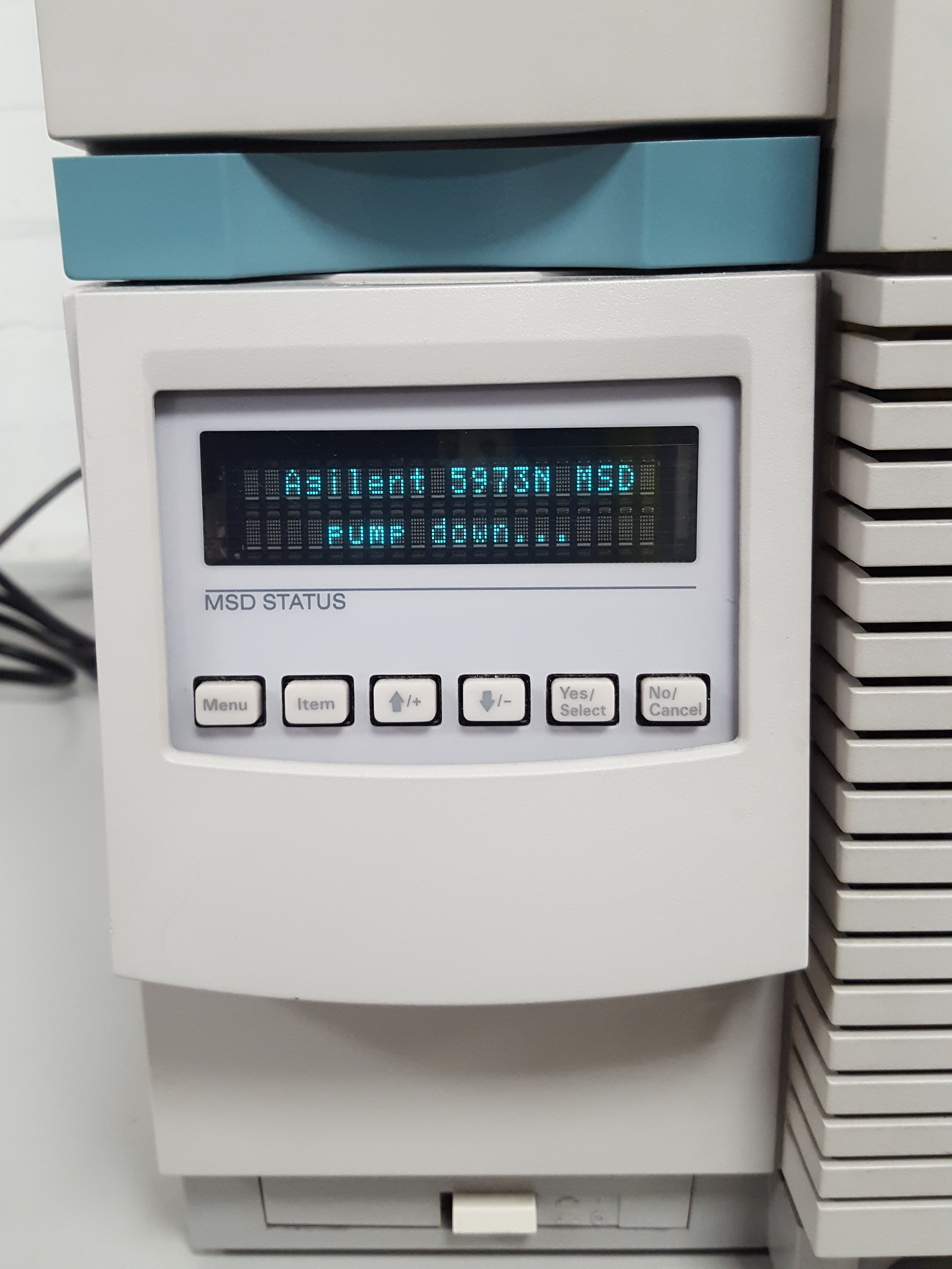 Image of Agilent 6890GC + 7683 Autosampler, & 5973 MSD + 59864B Gauge Controller Lab
