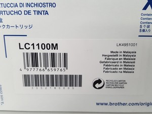 Thumbnail image of 20x Brother X5 LC1100 Ink Toner Cartridges 5x Yellow 5x Cyan 5x Magenta 5x Black