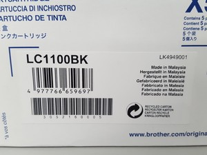 Thumbnail image of 20x Brother X5 LC1100 Ink Toner Cartridges 5x Yellow 5x Cyan 5x Magenta 5x Black