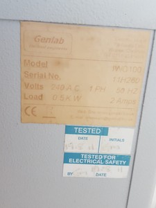 Thumbnail image of Genlab IWC100 Insulated Drying Cabinet Lab Heating Warming Oven