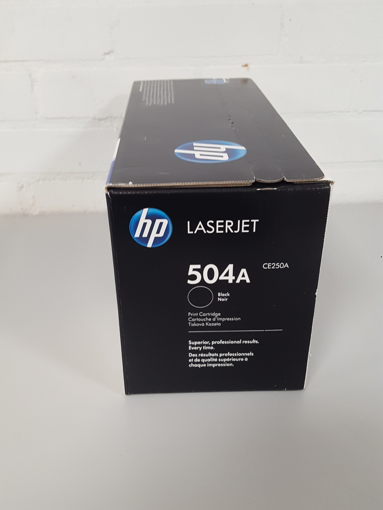 Image of HP 504A CE250A Black Genuine LaserJet Toner Cartridge Printer Ink