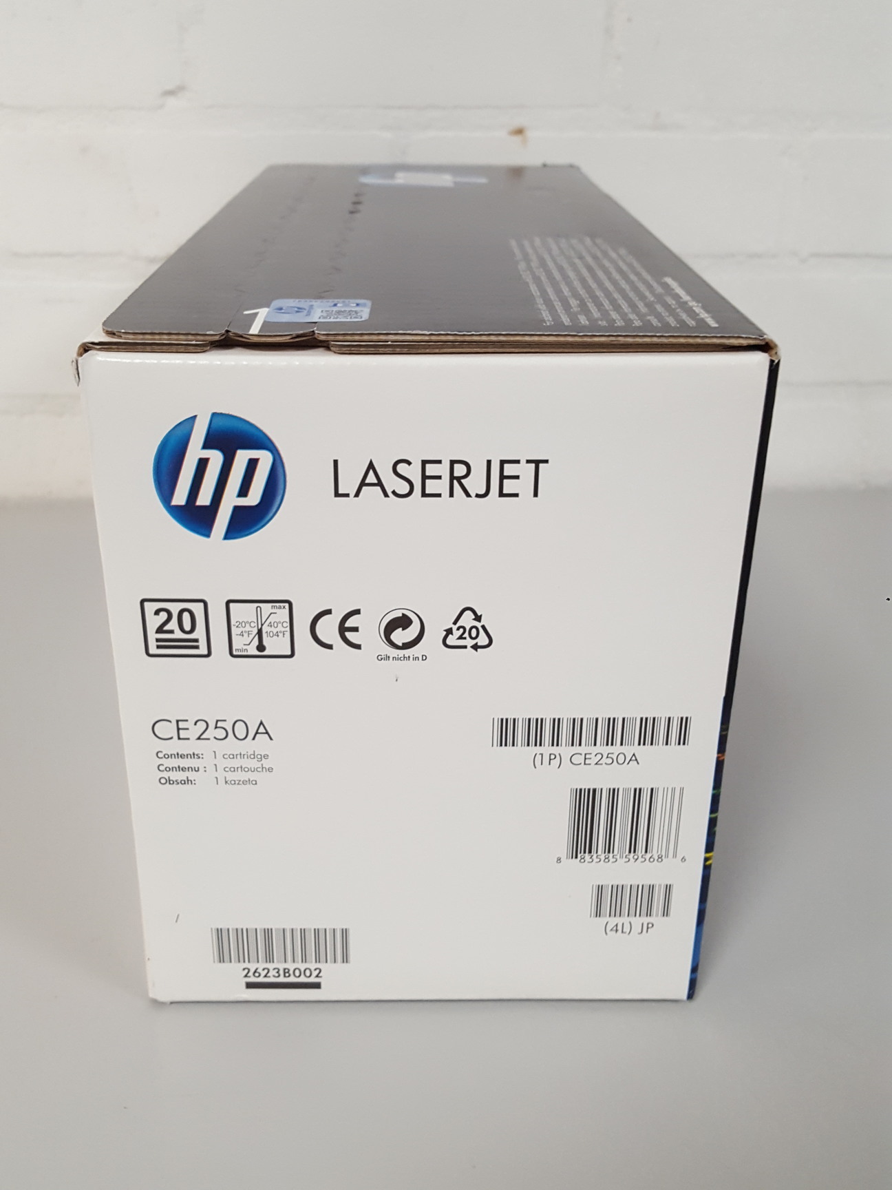 Image of HP 504A CE250A Black Genuine LaserJet Toner Cartridge Printer Ink