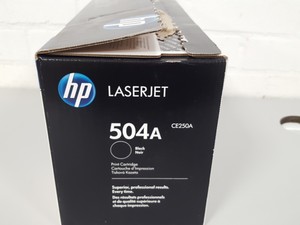 Thumbnail image of HP 504A CE250A Black Genuine LaserJet Toner Cartridge Printer Ink