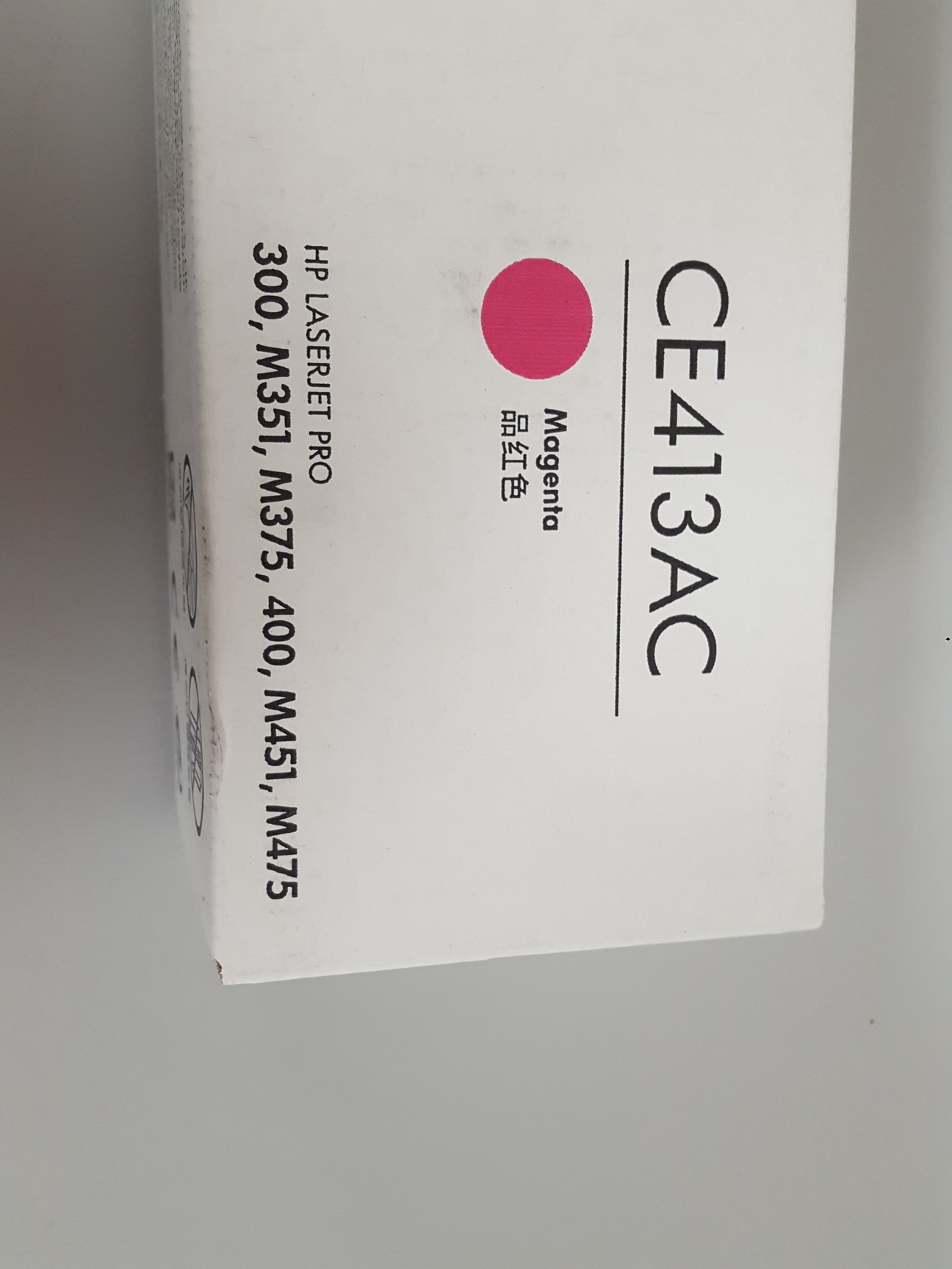 Image of HP CE413AC Magenta Toner Printer Laser Cartridge