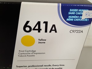 Thumbnail image of 2x HP 641A (C97121A Cyan, C97122A Yellow) Toner Printer Ink Cartridges