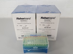 Thumbnail image of Fisherbrand Sureone Beveled Point Graduated Pipet Tips 1-200uL 02-707-417