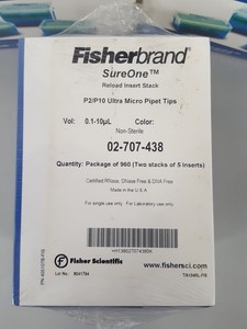 Thumbnail image of 3 Boxes of Fisherbrand Sureone P2/P10 Ultra Micro Pipet Tips 0.1-10uL 02-707-438