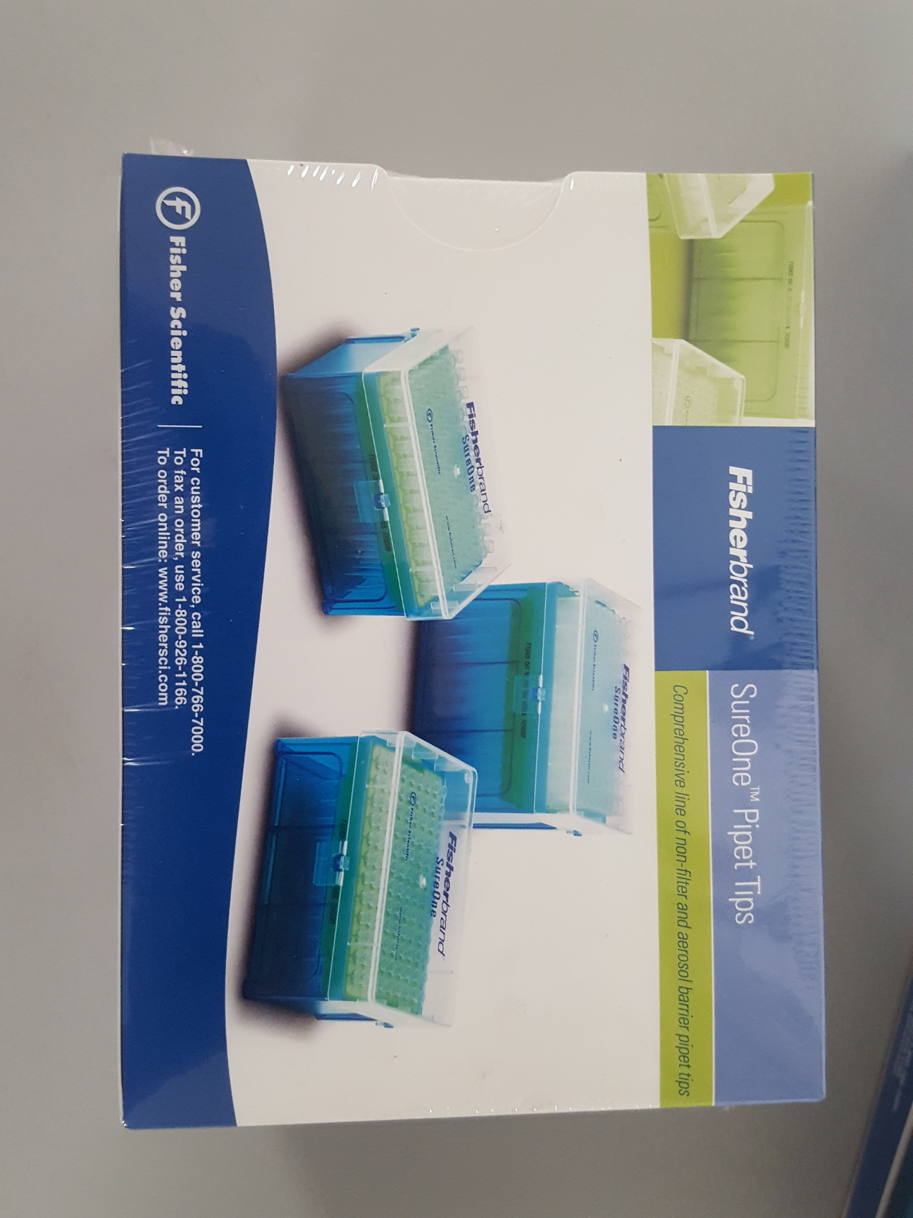 Image of 3 Boxes of Fisherbrand Sureone P2/P10 Ultra Micro Pipet Tips 0.1-10uL 02-707-438