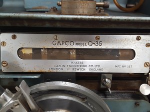 Thumbnail image of Caplin Capco Q-35 Cutting Machine Diamond Saw + Coolant Tank