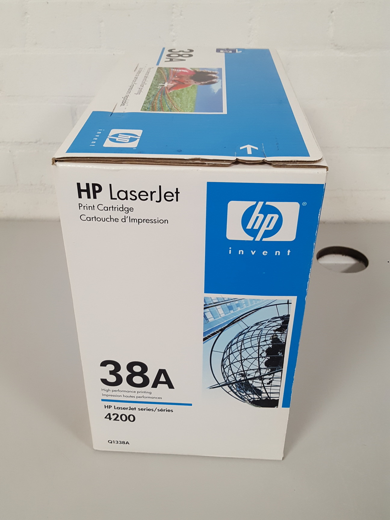 Image of HP 38A (Q1338A) Black Original LaserJet Toner Cartridge