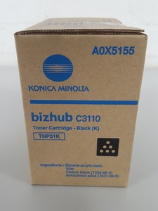 Thumbnail image of Konica Minolta Bizhub TNP51K A0X5155 Black Toner Cartridge 