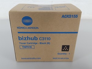 Thumbnail image of Konica Minolta Bizhub TNP51K A0X5155 Black Toner Cartridge 
