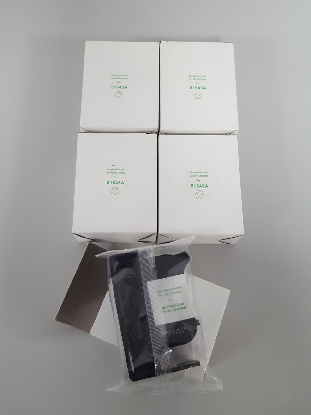 Image of 5x Re-Manufactured Toner Ink Cartridges for HP 51645A