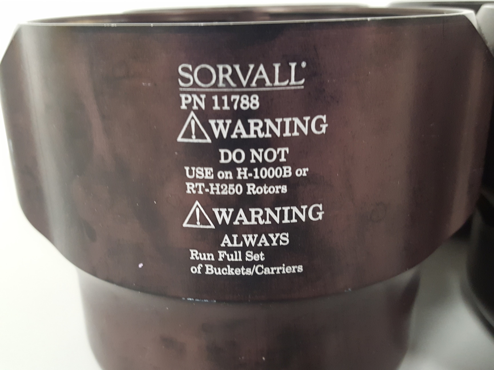 Image of 4x Sorvall 11788 Centrifuge Rotor Buckets for H-1000B / RT-H250 750mL