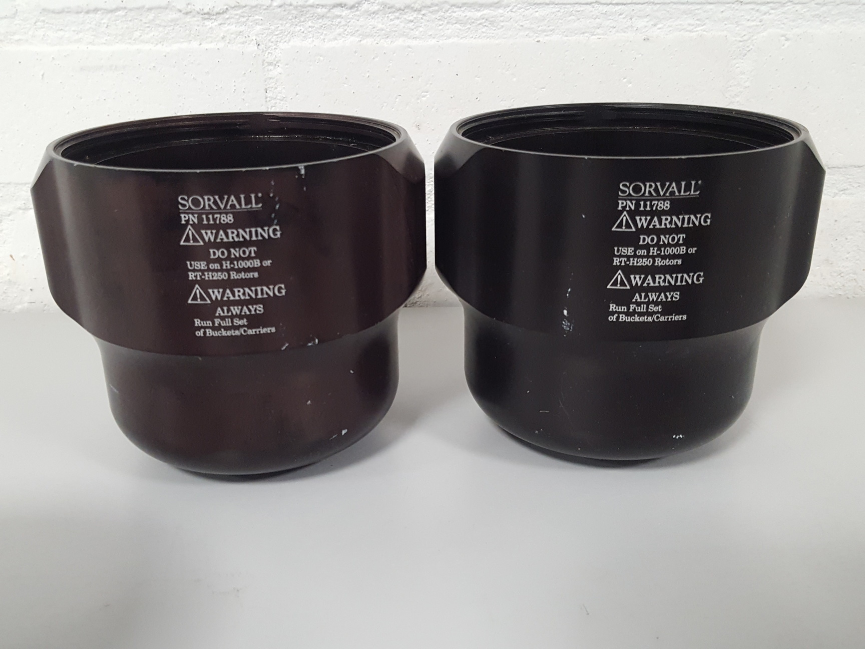 Image of 4x Sorvall 11788 Centrifuge Rotor Buckets for H-1000B / RT-H250 750mL