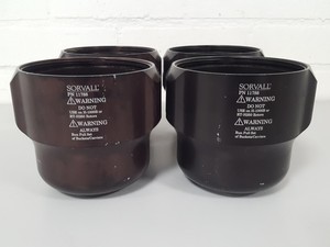 Thumbnail image of 4x Sorvall 11788 Centrifuge Rotor Buckets for H-1000B / RT-H250 750mL