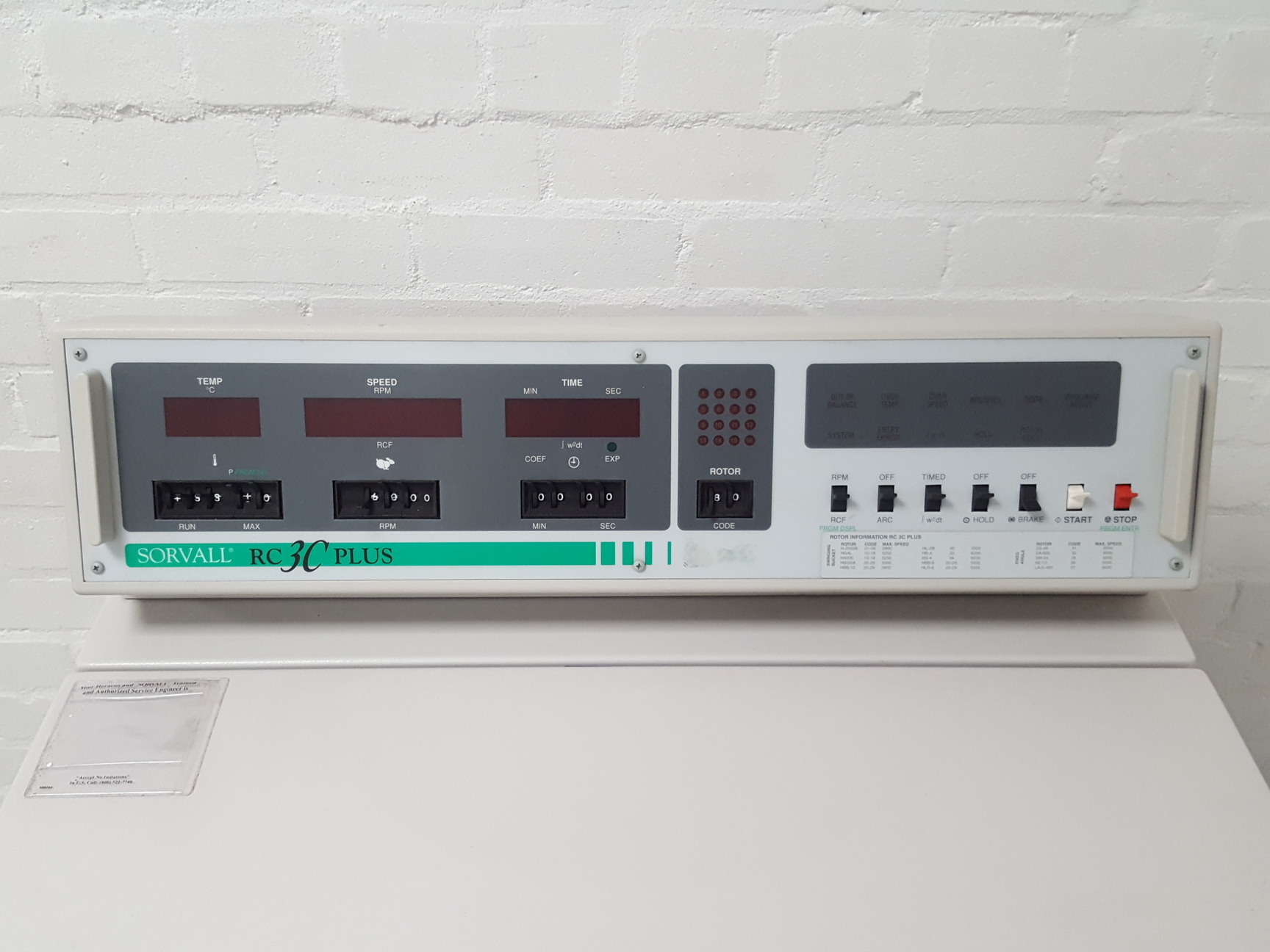 Image of Sorvall RC-3C Plus Refrigerated Lab Centrifuge Ultracentrifuge Spares / Repairs